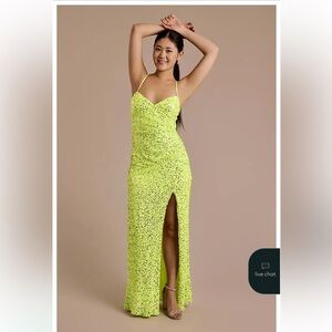 NWT Neon Sequin dress